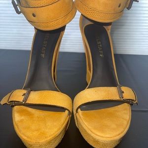 Belstaff Suede Platform Wedge 7 - NEW